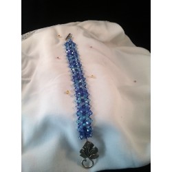 Bracelet Large Bleu Dégradé