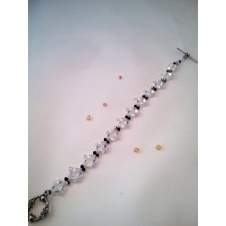 Bracelet blanc et finesse noir