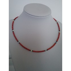 Collier corail rouge